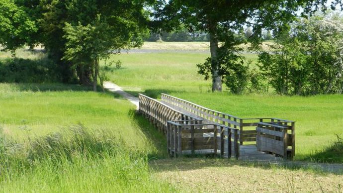 18.Catégorie « maîtres d’ouvrage publics et bailleurs sociaux, espaces à dominante naturelle », médaille d’argent, Louverné (53), la coulée verte. ©Victoires du paysage